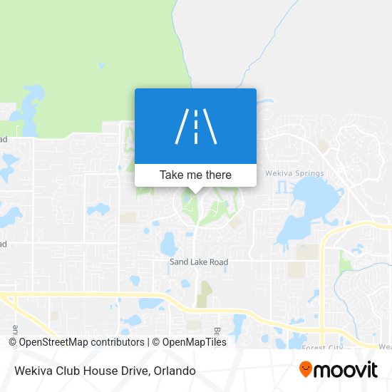 Mapa de Wekiva Club House Drive