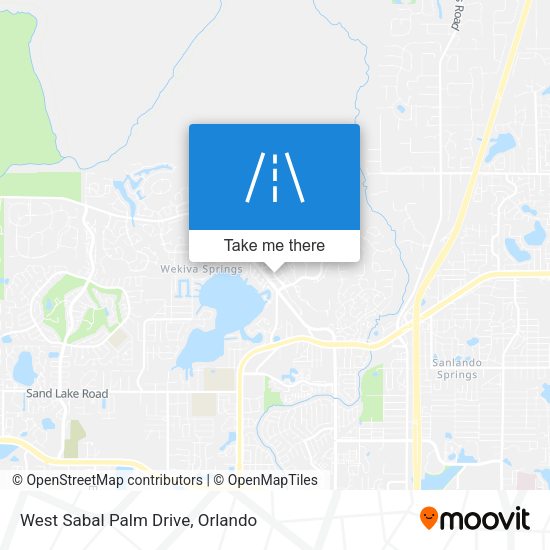 West Sabal Palm Drive map