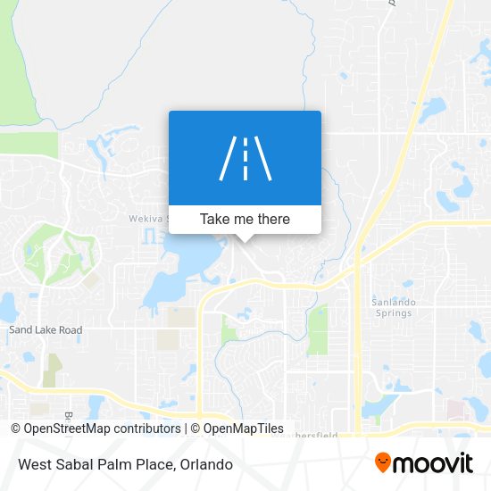 West Sabal Palm Place map