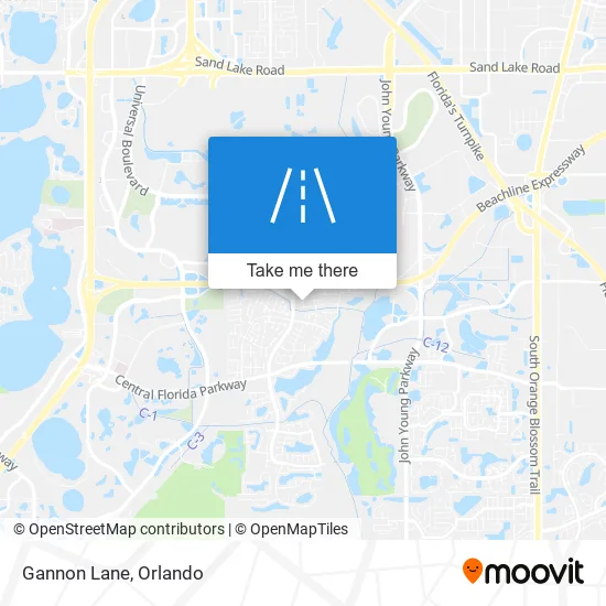 Gannon Lane map