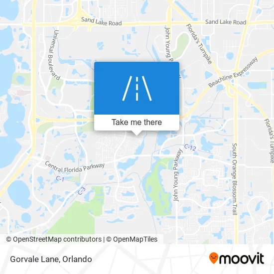 Gorvale Lane map
