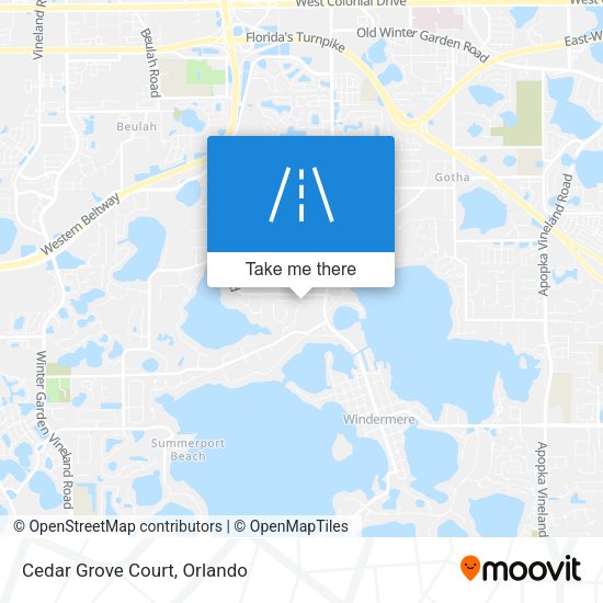 Mapa de Cedar Grove Court