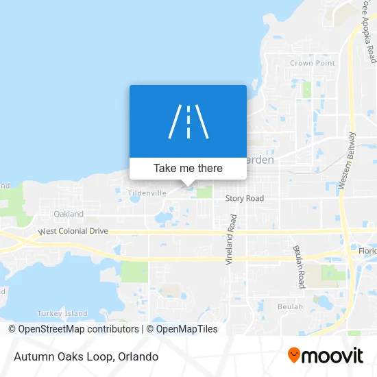 Autumn Oaks Loop map