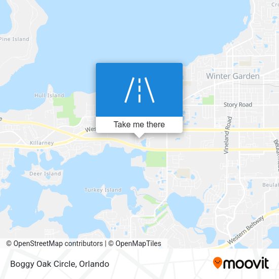 Boggy Oak Circle map