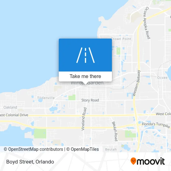 Boyd Street map