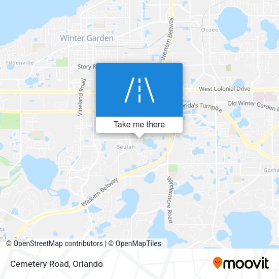 Mapa de Cemetery Road