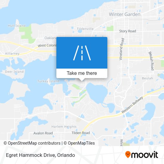 Egret Hammock Drive map