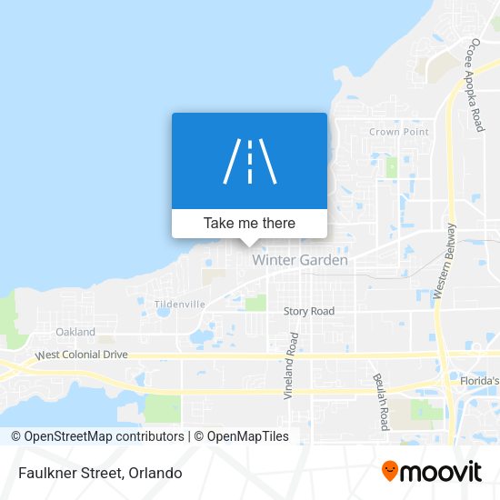 Mapa de Faulkner Street