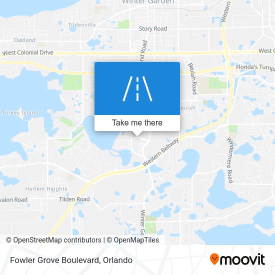 Mapa de Fowler Grove Boulevard