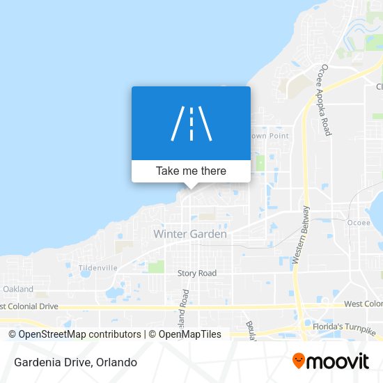 Mapa de Gardenia Drive