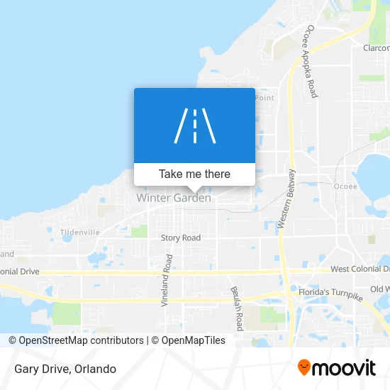 Gary Drive map