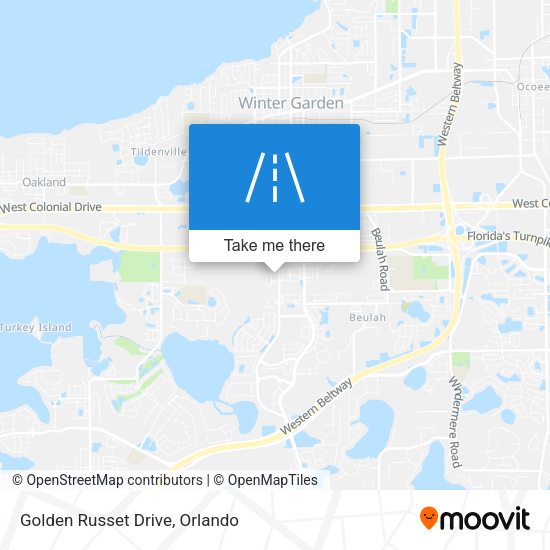 Golden Russet Drive map