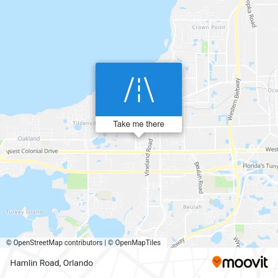 Hamlin Road map