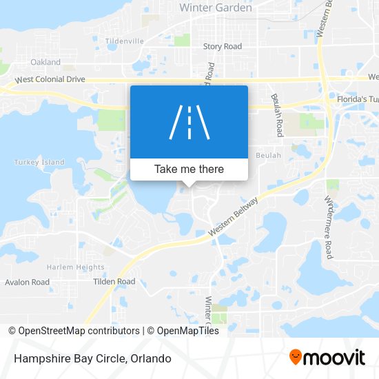 Mapa de Hampshire Bay Circle