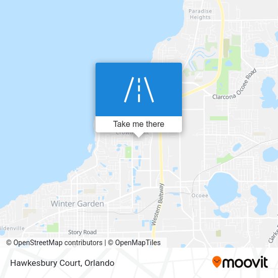 Mapa de Hawkesbury Court