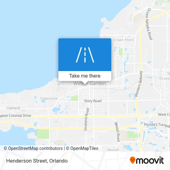 Henderson Street map