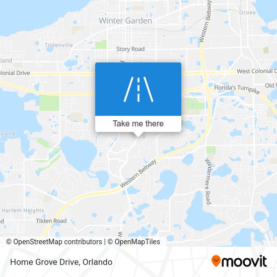Mapa de Home Grove Drive