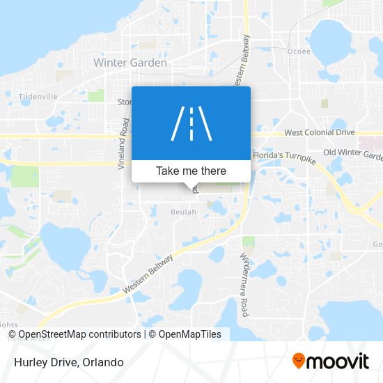 Mapa de Hurley Drive