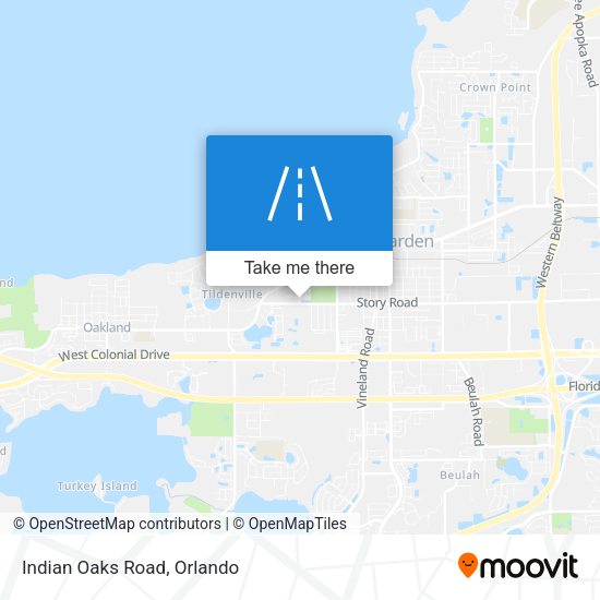Mapa de Indian Oaks Road