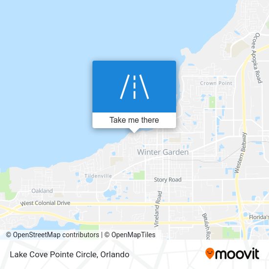 Mapa de Lake Cove Pointe Circle