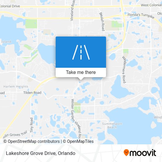 Mapa de Lakeshore Grove Drive
