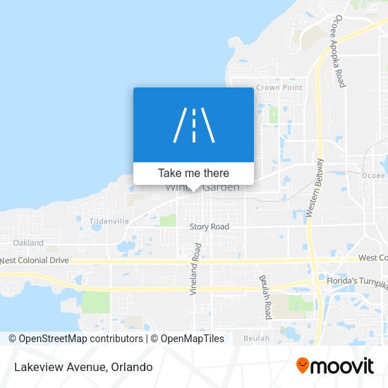 Mapa de Lakeview Avenue