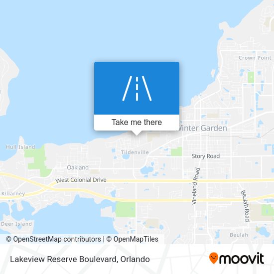 Lakeview Reserve Boulevard map