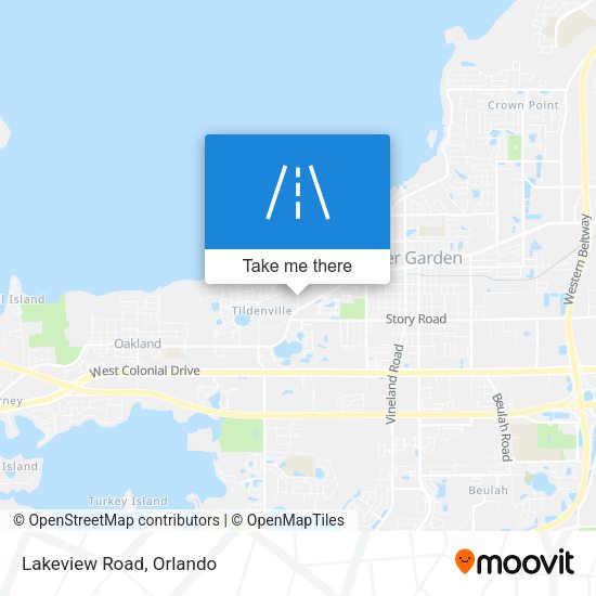 Lakeview Road map