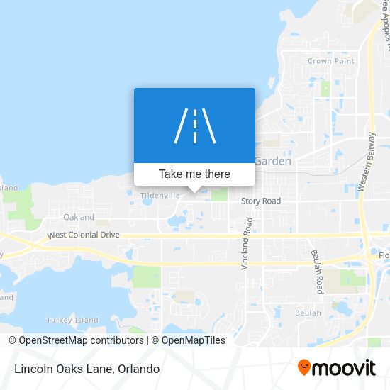 Mapa de Lincoln Oaks Lane