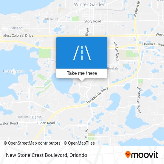 New Stone Crest Boulevard map