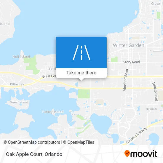 Oak Apple Court map