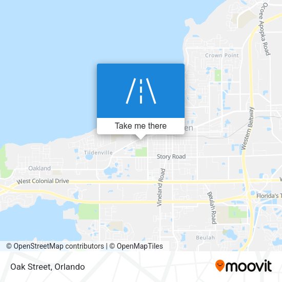 Mapa de Oak Street