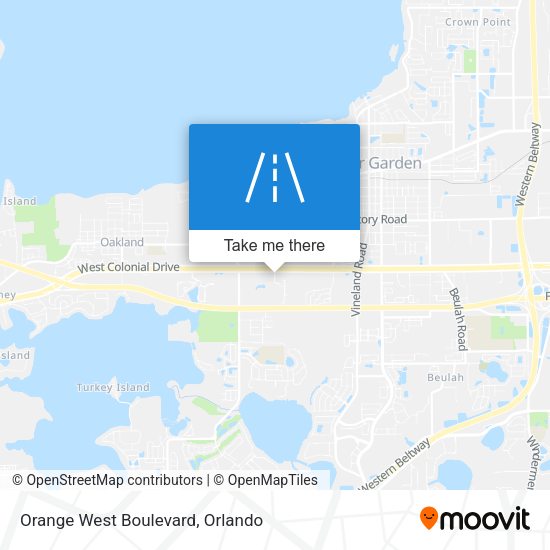 Mapa de Orange West Boulevard