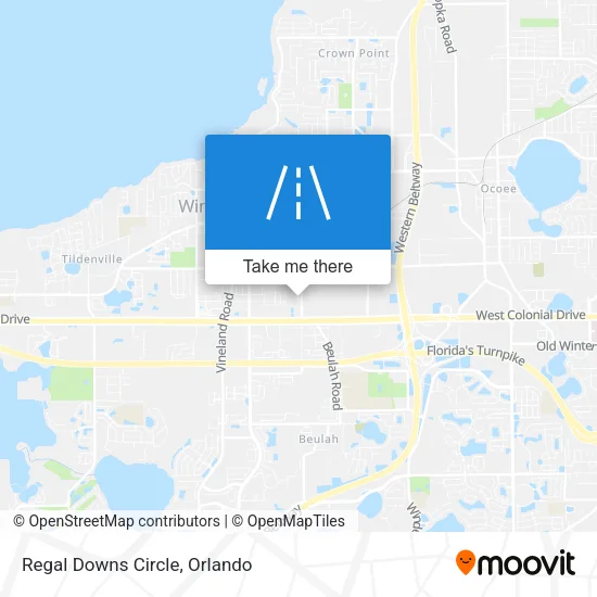 Regal Downs Circle map