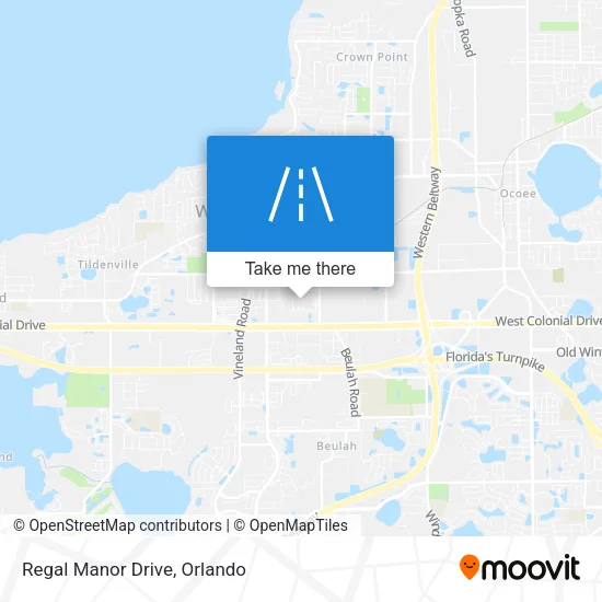 Regal Manor Drive map