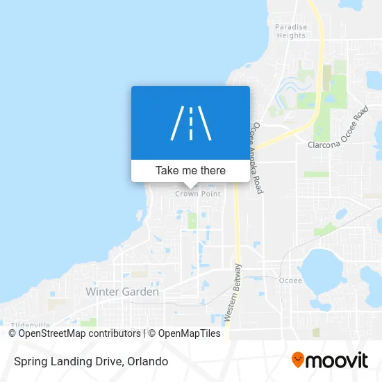 Spring Landing Drive map