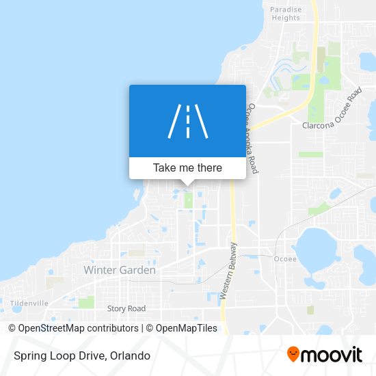 Spring Loop Drive map