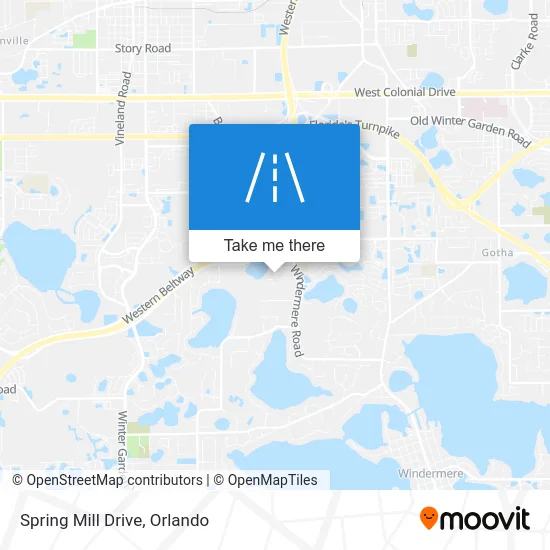 Spring Mill Drive map