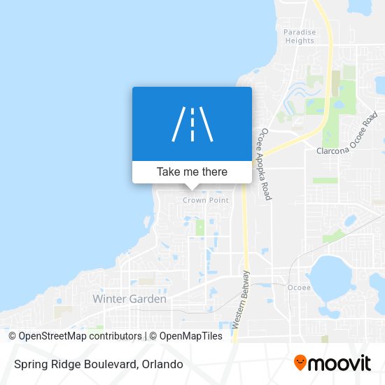 Mapa de Spring Ridge Boulevard
