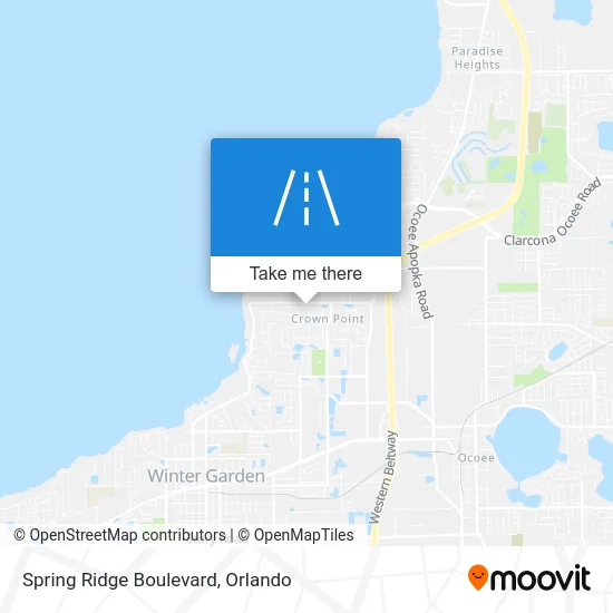 Spring Ridge Boulevard map