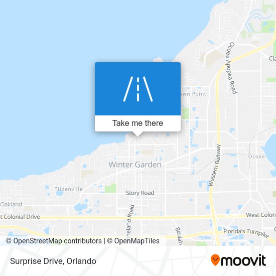 Mapa de Surprise Drive