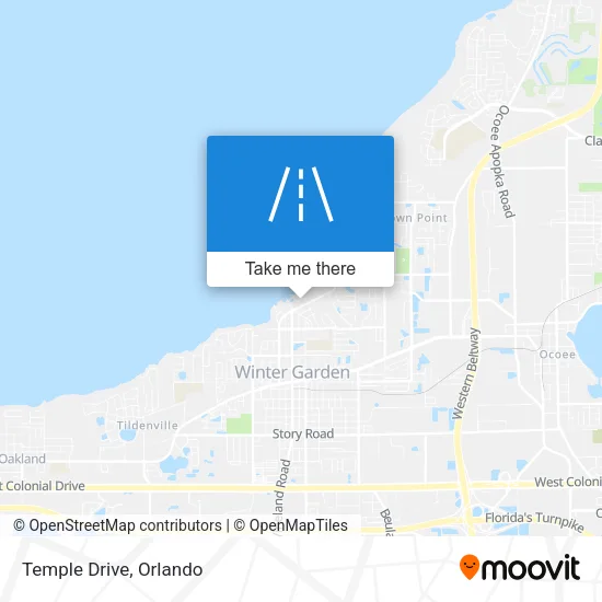 Temple Drive map