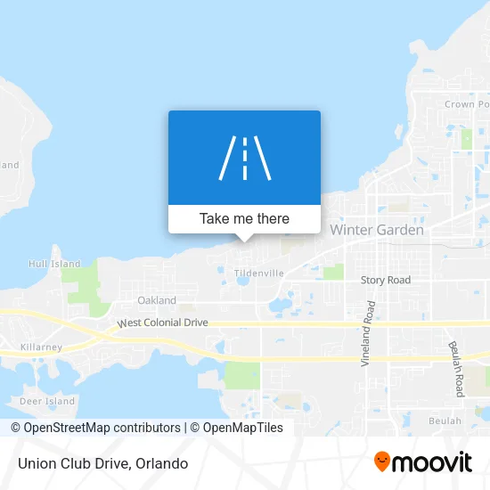 Union Club Drive map