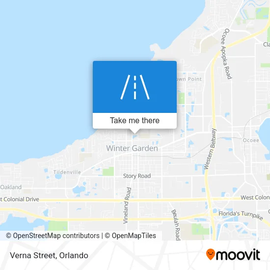 Verna Street map