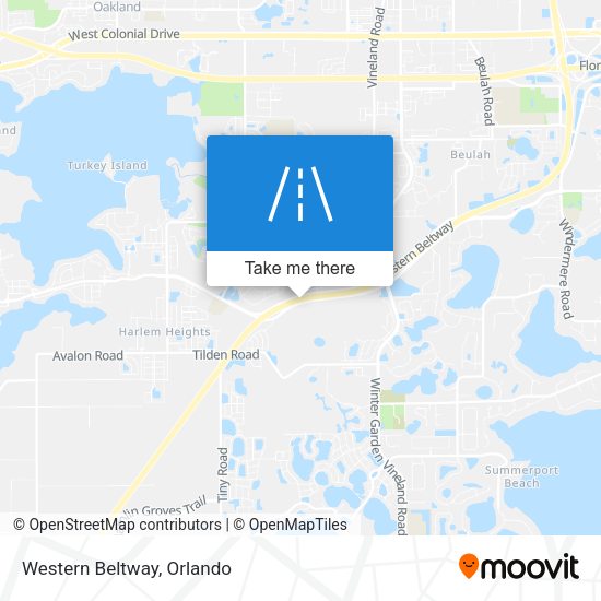 Mapa de Western Beltway