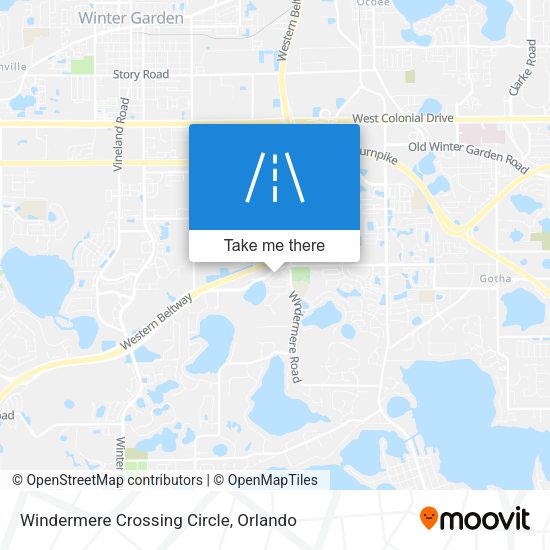Mapa de Windermere Crossing Circle