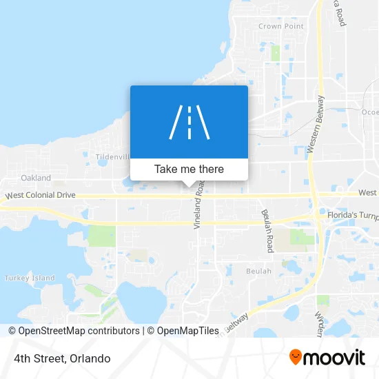 4th Street map