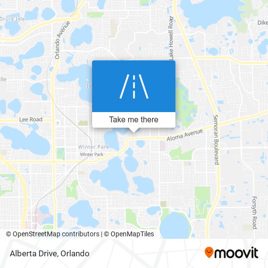 Alberta Drive map