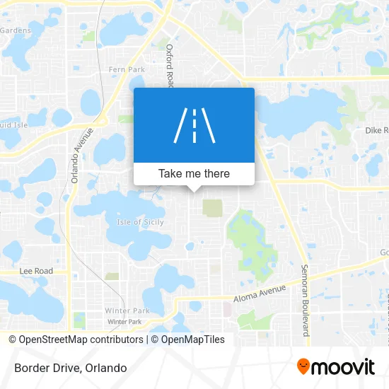Border Drive map