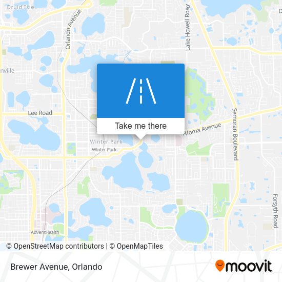 Mapa de Brewer Avenue